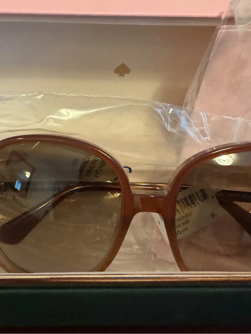 kate spade Oversized Round Sunglasses in Brown Gradient